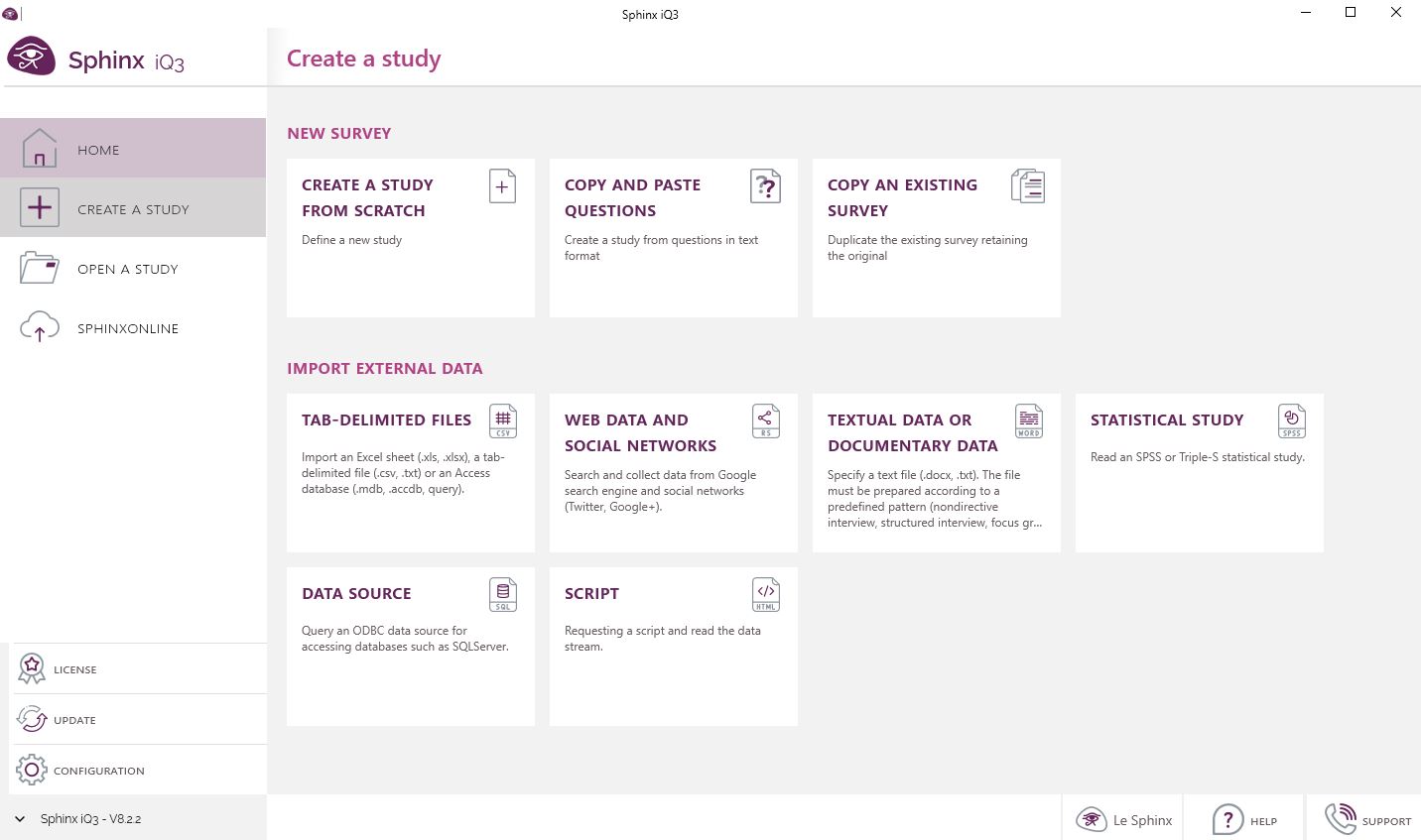 screenshot of Sphinx iQ3